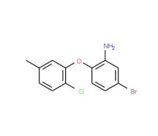 5-Bromo-2-(2-chloro-5-methylphenoxy)aniline - chemical structure image