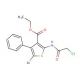 5-Bromo-2-(2-chloro-acetylamino)-4-phenyl-thiophene-3-carboxylic acid ethyl ester - chemical structure image