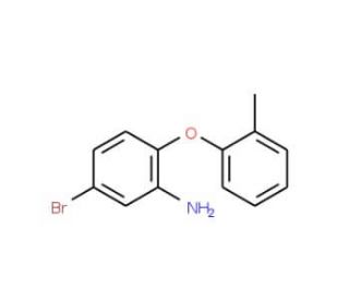 5-Bromo-2-(2-methylphenoxy)aniline - chemical structure image