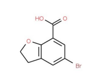 5-Bromo-2,3-dihydrobenzo[b]furan-7-carboxylic Acid (CAS 41177-72-4) - chemical structure image