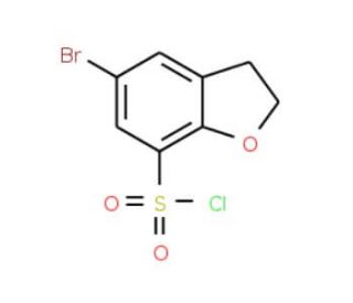 5-Bromo-2,3-dihydrobenzofuran-7-sulphonyl chloride (CAS 690632-00-9) - chemical structure image