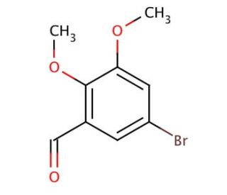 5-Bromo-2,3-dimethoxybenzaldehyde (CAS 71295-21-1) - chemical structure image