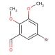 5-Bromo-2,3-dimethoxybenzaldehyde (CAS 71295-21-1) - chemical structure image