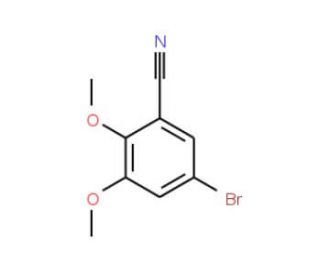 5-Bromo-2,3-dimethoxybenzonitrile (CAS 164670-73-9) - chemical structure image