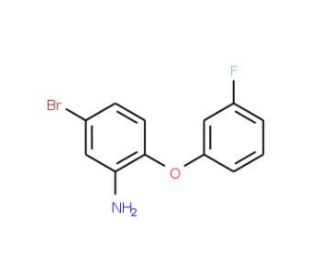 5-Bromo-2-(3-fluorophenoxy)aniline - chemical structure image