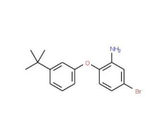 5-Bromo-2-[3-(tert-butyl)phenoxy]aniline - chemical structure image