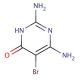 5-Bromo-2,4-diamino-6-hydroxypyrimidine (CAS 6312-72-7) - chemical structure image