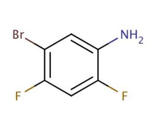 5-Bromo-2,4-difluoroaniline (CAS 452-92-6) - chemical structure image
