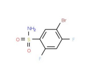 5-Bromo-2,4-difluorobenzenesulfonamide (CAS 287172-65-0) - chemical structure image