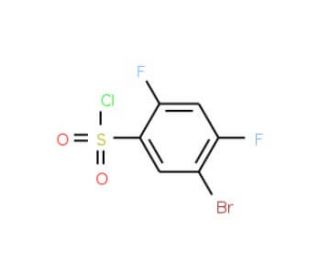 5-Bromo-2,4-difluorobenzenesulfonyl chloride (CAS 287172-61-6) - chemical structure image