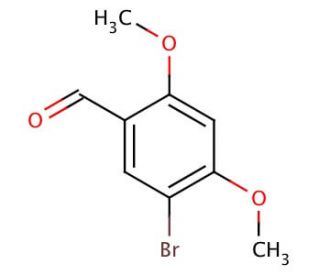 5-Bromo-2,4-dimethoxybenzaldehyde (CAS 130333-46-9) - chemical structure image