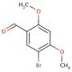 5-Bromo-2,4-dimethoxybenzaldehyde (CAS 130333-46-9) - chemical structure image