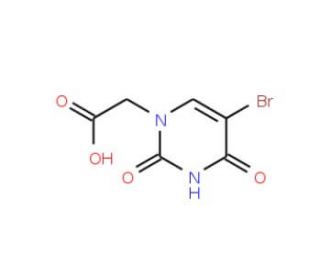 (5-bromo-2,4-dioxo-3,4-dihydropyrimidin-1(2H)-yl)acetic acid (CAS 31385-63-4) - chemical structure image