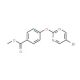 5-bromo-2-[(4-methoxycarbonyl)phenoxy]pyrimidine (CAS 926304-76-9) - chemical structure image