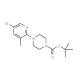 5-Bromo-2-[4-(N-Boc)piperazin-1-yl]-3-methylpyridine (CAS 878809-70-2) - chemical structure image