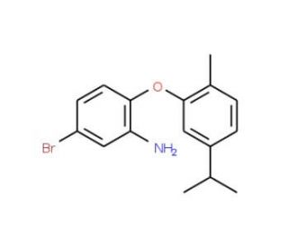 5-Bromo-2-(5-isopropyl-2-methylphenoxy)aniline - chemical structure image