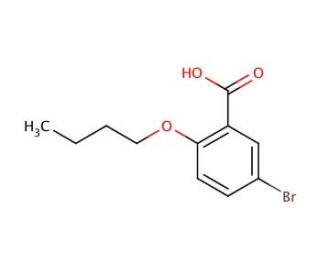 5-Bromo-2-butoxybenzoic acid (CAS 60783-92-8) - chemical structure image