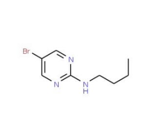 5-Bromo-2-butylaminopyrimidine (CAS 14001-71-9) - chemical structure image