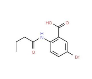 5-Bromo-2-butyramidobenzoic acid (CAS 73721-76-3) - chemical structure image