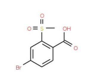 5-Bromo-2-carboxyphenyl methyl sulphone (CAS 142994-02-3) - chemical structure image