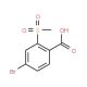 5-Bromo-2-carboxyphenyl methyl sulphone (CAS 142994-02-3) - chemical structure image