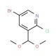 5-Bromo-2-chloro-3-dimethoxymethyl-pyridine (CAS 928653-74-1) - chemical structure image