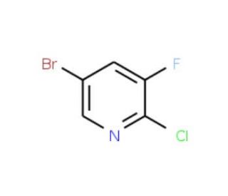 5-Bromo-2-chloro-3-fluoropyridine (CAS 831203-13-5) - chemical structure image