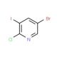 5-Bromo-2-chloro-3-iodo-pyridine (CAS 928653-73-0) - chemical structure image