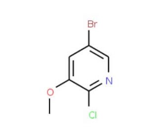 5-Bromo-2-chloro-3-methoxypyridine (CAS 286947-03-3) - chemical structure image