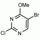 5-Bromo-2-chloro-4-methoxypyrimidine (CAS 57054-92-9) - chemical structure image