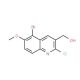 5-Bromo-2-chloro-6-methoxyquinoline-3-methanol (CAS 1031928-27-4) - chemical structure image