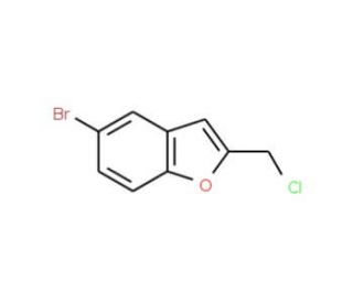 5-Bromo-2-(chloromethyl)-1-benzofuran (CAS 38220-78-9) - chemical structure image