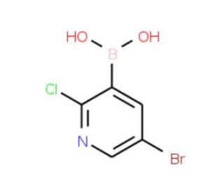 5-Bromo-2-chloropyridine-3-boronic acid (CAS 1072944-19-4) - chemical structure image