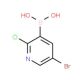 5-Bromo-2-chloropyridine-3-boronic acid (CAS 1072944-19-4) - chemical structure image