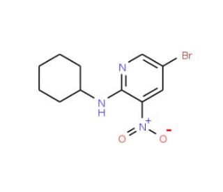 5-Bromo-2-cyclohexylamino-3-nitropyridine (CAS 1033202-38-8) - chemical structure image