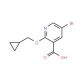 5-Bromo-2-(cyclopropylmethoxy)nicotinic acid - chemical structure image