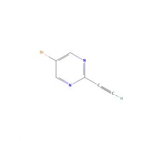 5-Bromo-2-ethynylpyrimidine (CAS 1135283-08-7) - chemical structure image