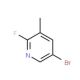 5-Bromo-2-fluoro-3-methylpyridine (CAS 29312-98-9) - chemical structure image