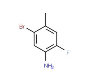 5-Bromo-2-fluoro-4-methylaniline (CAS 945244-29-1) - chemical structure image