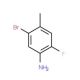 5-Bromo-2-fluoro-4-methylaniline (CAS 945244-29-1) - chemical structure image
