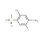 5-Bromo-2-fluoro-4-methylsulfonylaniline - chemical structure image