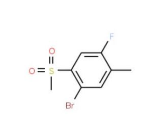 5-Bromo-2-fluoro-4-methylsulfonyltoluene - chemical structure image