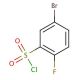 5-Bromo-2-fluorobenzenesulphonyl chloride (CAS 339370-40-0) - chemical structure image