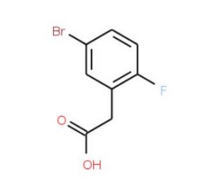 5-Bromo-2-fluorophenylacetic acid (CAS 883514-21-4) - chemical structure image