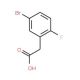 5-Bromo-2-fluorophenylacetic acid (CAS 883514-21-4) - chemical structure image