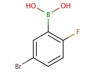 5-Bromo-2-fluorophenylboronic acid (CAS 112204-57-6) - chemical structure image