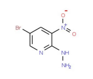 5-Bromo-2-hydrazino-3-nitropyridine (CAS 15862-42-7) - chemical structure image