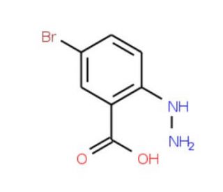 5-Bromo-2-hydrazinobenzoic acid (CAS 177192-82-4) - chemical structure image