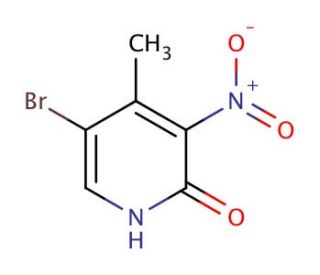 5-bromo-2-hydroxy-4-methyl-3-nitropyridine - chemical structure image