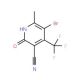 5-Bromo-2-hydroxy-6-methyl-4-(trifluoromethyl)-nicotinonitrile - chemical structure image
